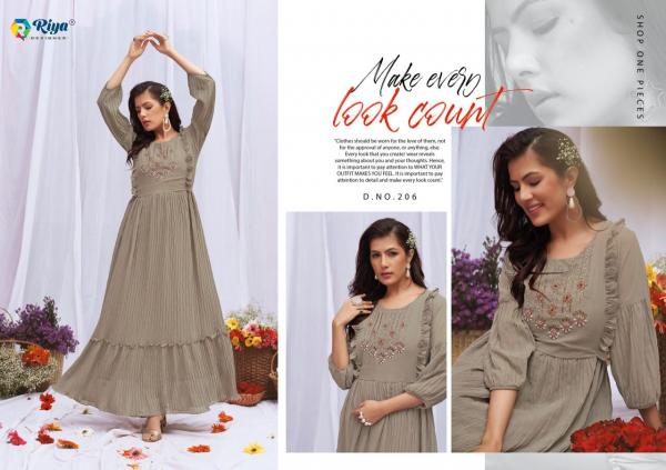 Riya Artery 2 Fancy Wear Long Anarkali Kurti Collection